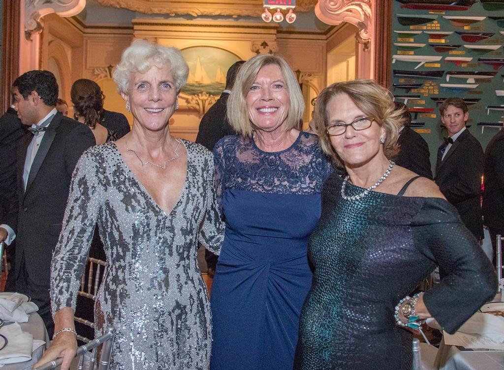 L to R: Elizabeth Meyer, Elisabeth Lavers, and Barbara Pyle - Hall of Fame induction for Ernesto Bertarelli Alinghi and Lord Dunraven © Carlo Borlenghi http://www.carloborlenghi.com